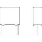 Vishay-BFC233666153 Capacitor Film Cap Film Suppression Y2 0.015uF 300VAC PP 20% (17.5 X 6 X 12mm) Radial Plastic Rectangular Can 15mm 105°C Loose