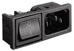 Bulgin Limited-BZM42/Z0000/53C Power Entry Modules Power Entry Module Unfiltered M 3 POS 250VAC 10A Switch ST 1 Port