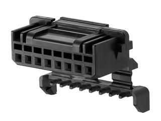 2059792081 - Micro-One Wire-to-Board Receptacle Housing, 2.00mm Pitch, Single Row, Glow-Wire Capable, with Independent Secondary Lock (ISL), 8 Circuits, Black