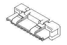 1040921000 - IllumiMate 1.25mm Pitch Wire-to-Board Crimp Housing, Single Row, 10 Circuits, Natural