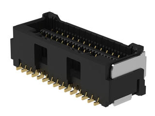 2132273071 - 1.50mm Pitch CLIK-Mate Wire-to-Board PCB Receptacle, Dual Row, Surface Mount, Vertical, 0.76µm Gold (Au) Plating, 30 Circuits, Black