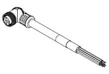 1300080212 - Mini-Change C-Size Single-Ended Cordset, 12 Poles, Female (90°) to Pigtail, 16 AWG, Yellow PVC Cable, 1.83m (6.0') Length 1300080212 - Mini-Change C-Size Single-Ended Cordset, 12 Poles, Female (90°) to Pigtail, 16 AWG, Yellow PVC Cable, 1.83m (6.0') Length