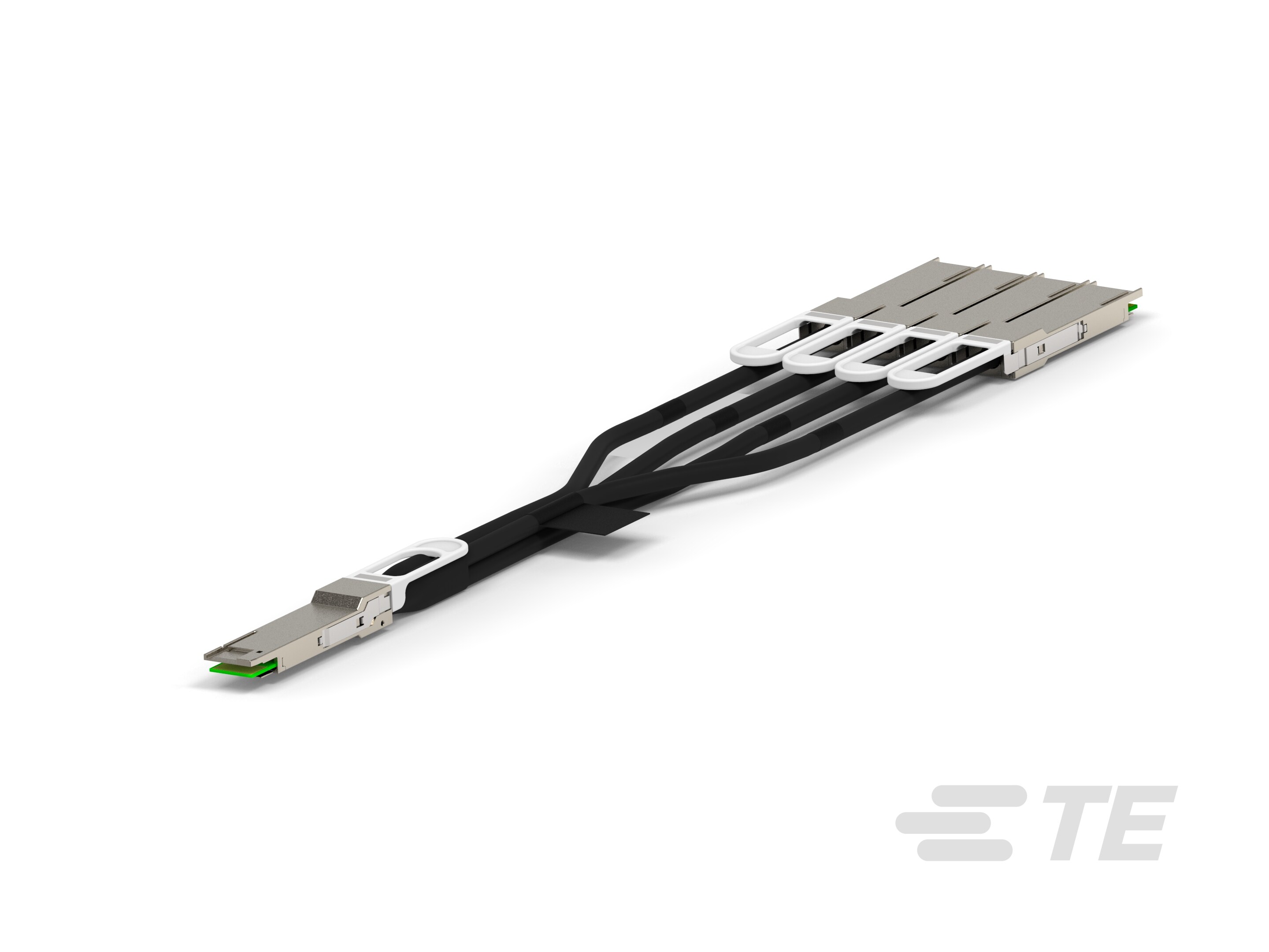 DD-4_QSFP56, 32AWG 4PR, 1.0M-2821992-2 DD-4_QSFP56, 32AWG 4PR, 1.0M-2821992-2