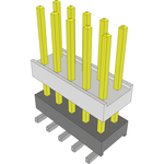 Samtec-HW-05-09-L-D-375-SM Connector Headers and PCB Receptacles Conn Board Stacker HDR 10 POS 2.54mm Solder ST Top Entry SMD Tube Samtec-HW-05-09-L-D-375-SM Connector Headers and PCB Receptacles Conn Board Stacker HDR 10 POS 2.54mm Solder ST Top Entry SMD Tube