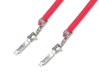 2149221224 - Pre-Crimped Lead PicoBlade Male-to-PicoBlade Male, Tin (Sn) Plating, 300.00mm Length, 26 AWG, Red