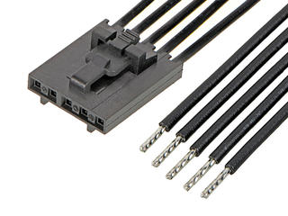 2162711053 - SL Female-to-Pigtail Off-the-Shelf (OTS) Cable Assembly, Positive Lock, Single Row, 300.00mm Length, Tin (Sn) Plating, 5 Circuits, Black