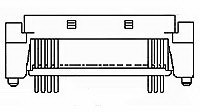 TE Connectivity-5176375-2 Connector SCSI Champ Receptacles Connector for PCB