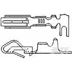 TE Connectivity-61668-2 Connector Contact Contact PIN/SKT Crimp ST Cable Mount 18-24AWG Box