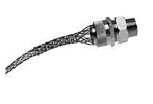 1300970326 - MAX-LOC Strain Relief Cord-Sealing Grip, 1/2" NPT, Straight Male, Cable Diameter 12.70-14.27mm (.500-.562"), Stainless Steel