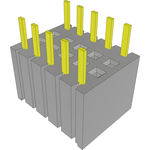 Samtec-BSW-105-24-S-D Connector Headers and PCB Receptacles Conn Bottom Mount Socket Strip SKT 10 POS 2.54mm Solder ST Bottom Entry Thru-Hole Bulk