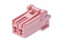 5046930205 - CP-3.3 Receptacle Housing, 3.30mm Pitch, Single Row, Polarized, Positive  Inertia Lock, 2 Circuits, Pink
