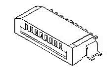 527930572 - 1.00mm Pitch Easy-On FFC/FPC Connector, Surface Mount, Right-Angle, Non-ZIF, Top Contact Style, 5 Circuits, Gold (Au) Contact Plating