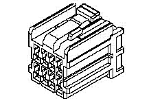 640021210 - 2.50mm Pitch, Wire-to-Board Housing, Female, 12 Circuits, UL94HB, Gray with White TPA 640021210 - 2.50mm Pitch, Wire-to-Board Housing, Female, 12 Circuits, UL94HB, Gray with White TPA