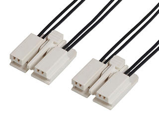 2163301043 - EdgeLock-to-EdgeLock Off-the-Shelf (OTS) Cable Assembly, 2.00mm Pitch, Tin (Sn) Plating, 300.00mm Length, 4 Circuits, Black