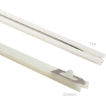 Bivar-SDC-400-CI  Snap-In Card Guide, Conductive Insert, 4 in. Length, 0.075 Slot Width, Nylon, 94V-2, Natural