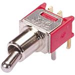 Grayhill-34CMSP21B4M2RT Switch Toggle Switch Toggle ON None (ON) SPDT Round Lever PC Pins 20VAC 20VDC 0.4VA PC Mount