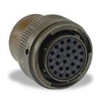 ITT Cannon-KPSE05-14-19PA71 Connector Circular Conn Circular PIN 19 POS Crimp ST Cable Mount 19 Terminal 1 Port