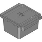 Hammond Manufacturing-PJ1086RL Gray Fiberglass Polyester Wall Mount Junction Box Hammond Manufacturing-PJ1086RL Gray Fiberglass Polyester Wall Mount Junction Box