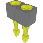 Samtec-SS-102-T-2-L Connector Headers and PCB Receptacles Conn Socket Strip SKT 2 POS 2.54mm Solder ST Top Entry Thru-Hole Bulk