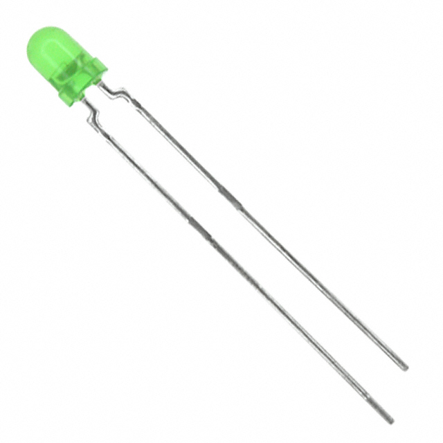 T-1 Clear Green Round Domed-Top LED Radial