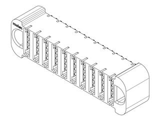 2195630005 - EXTreme Guardian HD Vertical Receptacle Assembly with Guide Receivers, 5 Power Circuits
