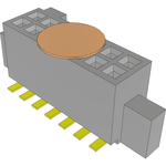 Samtec-SFC-107-T2-F-D-K Connector Headers and PCB Receptacles Conn Socket Strip SKT 14 POS 1.27mm Solder ST Top Entry SMD Tube