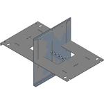 Hammond Manufacturing-APB19010BK1 null Adjustable Wall Bracket, Steel, Black, 19.39In Length, 12In Depth, 10.48In Height