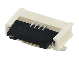 5052781833 - 0.50mm Pitch Easy-On FFC/FPC Connector, 1.90mm Height, Single Bottom Contact (FS19), Right-Angle, Surface Mount, ZIF, 18 Circuits