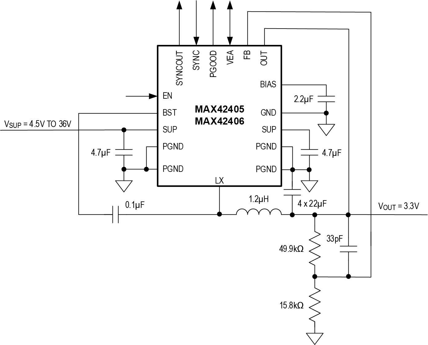 MAX42405 product image