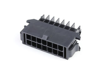 1727670114 - Mini-Fit TPA2 Plug Housing, 4.20mm Pitch, Dual Row, UL 94V-2 Glow-Wire Capable, 14 Circuits, Panel Mount 1727670114 - Mini-Fit TPA2 Plug Housing, 4.20mm Pitch, Dual Row, UL 94V-2 Glow-Wire Capable, 14 Circuits, Panel Mount