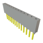 Samtec-SQT-113-03-F-S Connector Headers and PCB Receptacles Conn Socket Strip SKT 13 POS 2mm Solder ST Top Entry Thru-Hole Tube