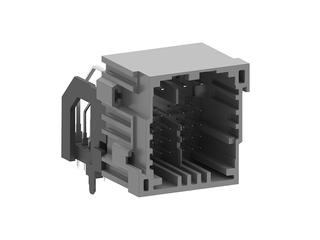 2005020323 - stAK50h Right-Angle Hybrid Header, 32 Circuits, Key 3, Dark Gray, Tube