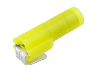 196020006 - Avikrimp Fully Insulated Piggyback Quick Disconnect, Tab 6.35 x 0.81mm, 12-10 AWG, Yellow Insulator, Loose