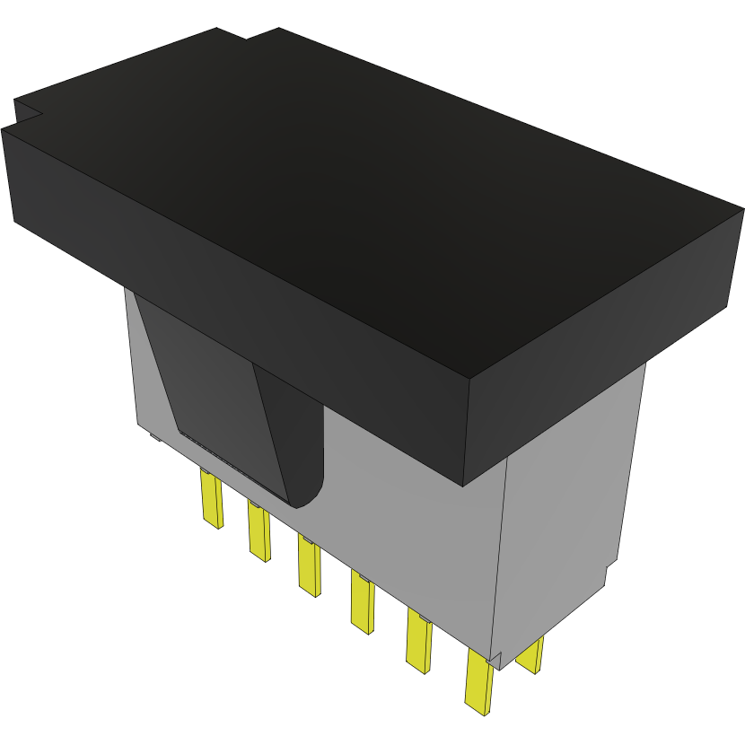 Samtec-SFMC-106-03-S-D-P Connector Headers and PCB Receptacles Conn Socket Strip SKT 12 POS 1.27mm Solder ST Top Entry Thru-Hole Tube