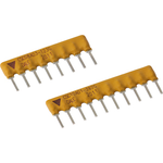 Vishay-CSC09A013K90JEK Resistor Networks and Arrays Res Thick Film NET 3.9K Ohm 5% 1.12W ±100ppm/°C BUS Conformal Coated 9-Pin SIP Pin Thru-Hole Bulk