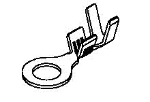 357500910 - Ring Tongue Terminal for 18-14 AWG (0.75~2.08mm²), Stud Size 8 (M4), Tin  Plating