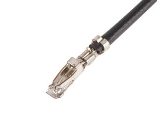 2175011121 - Pre-Crimped Lead Micro-Lock Plus 2.0 Female-to-Pigtail, Tin (Sn) Plating, 75.00mm Length, 22 AWG, Black