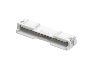 5055781640 - 2.00mm Pitch, Micro-Lock Plus PCB Header, Single Row, Right-Angle, Surface Mount, 0.76µm Gold Plating, Positive Lock, 16 Circuits, Low-Halogen, Natural (White)