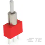 TE Connectivity-4-1825136-1 Switch Toggle Switch Toggle ON None ON SPDT Long Bat Lever PC Pins 5A 250VAC 28VDC PC Mount Bulk