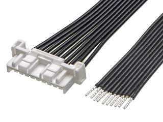 2219591104 - CLIK-Mate-to-Pigtail Off-the-Shelf (OTS) Cable Assembly, 2.00mm Pitch, Single Row, 600.00mm Length, 10 Circuits, White