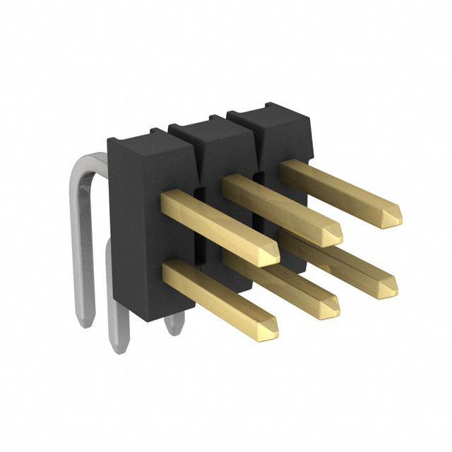 AMPMODU Mod II Breakaway Dual TH RA Gold 6 Pins AMPMODU Mod II Breakaway Dual TH RA Gold 6 Pins