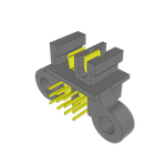 Samtec-UPPT-02-01-01-L-RA-SD Connector Headers and PCB Receptacles Conn Socket and Terminal Strip HDR/SKT 2 POS 2mm/1.81mm Solder RA Side Entry Thru-Hole PowerStrip™ Tube