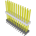 Samtec-HW-12-20-LM-D-590-SM-A Connector Headers and PCB Receptacles Conn Board Stacker HDR 24 POS 2.54mm Solder ST Top Entry SMD Tube