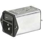 SCHURTER-DC12.2102.103 Power Entry Modules Power Entry Module Filtered M 3 POS 250VAC 2A Switch ST 1 Port