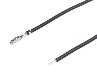 2262082112 - Pre-Crimped Lead MOX Female-to-Pigtail, Tin (Sn) Plating, 150.00mm Length, 20 AWG, Black