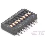 TE Connectivity-GDH04S04 Switch DIP Switch DIP OFF ON SPST 4 Recessed Rocker 0.025A 24VDC Gull Wing 1.27mm SMD Tube