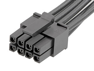 2147562081 - Micro-Fit 3.0 Female-to-Pigtail Off-the-Shelf (OTS) Cable Assembly, Dual Row, 150.00mm Length, Gold (Au) Plating, 8 Circuits, Black 2147562081 - Micro-Fit 3.0 Female-to-Pigtail Off-the-Shelf (OTS) Cable Assembly, Dual Row, 150.00mm Length, Gold (Au) Plating, 8 Circuits, Black