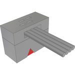 Samtec-FFSD-02-S-12.21-01  Cable Assembly 0.31m 30AWG 1.27mm 4 POS IDC Connector F TIGER EYE™ Bulk