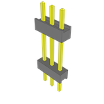 Samtec-ZW-03-10-G-S-525-170 Connector Headers and PCB Receptacles Conn Board Stacker HDR 3 POS 2.54mm Solder ST Top Entry Thru-Hole Bulk Samtec-ZW-03-10-G-S-525-170 Connector Headers and PCB Receptacles Conn Board Stacker HDR 3 POS 2.54mm Solder ST Top Entry Thru-Hole Bulk