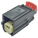 Molex-0314022110 Connector Discrete Wire Housing Conn Housing F 2 POS 2.54mm Crimp ST Cable Mount Black MX64™ Bag